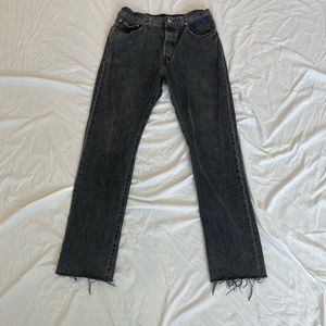 Levis 501 original fit women’s jeans, size 8(jean size 29), coal black